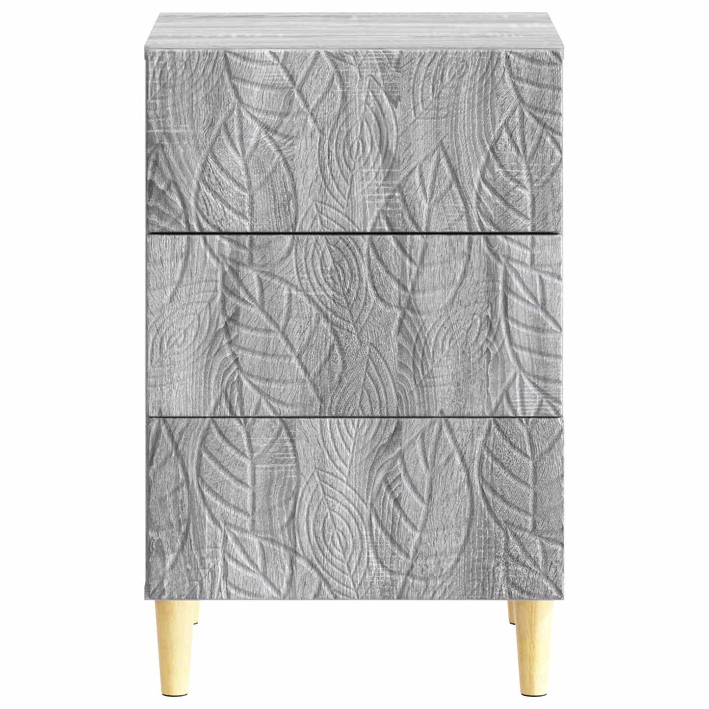 Comodino Sonoma grigio 43 x 39,5 x 66,5 cm Legno ingegnerizzato