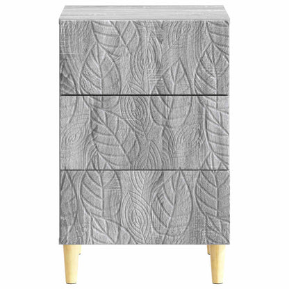 Comodino Sonoma grigio 43 x 39,5 x 66,5 cm Legno ingegnerizzato