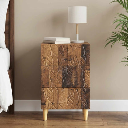Comodino Legno antico 43 x 39,5 x 66,5 cm Legno ingegnerizzato