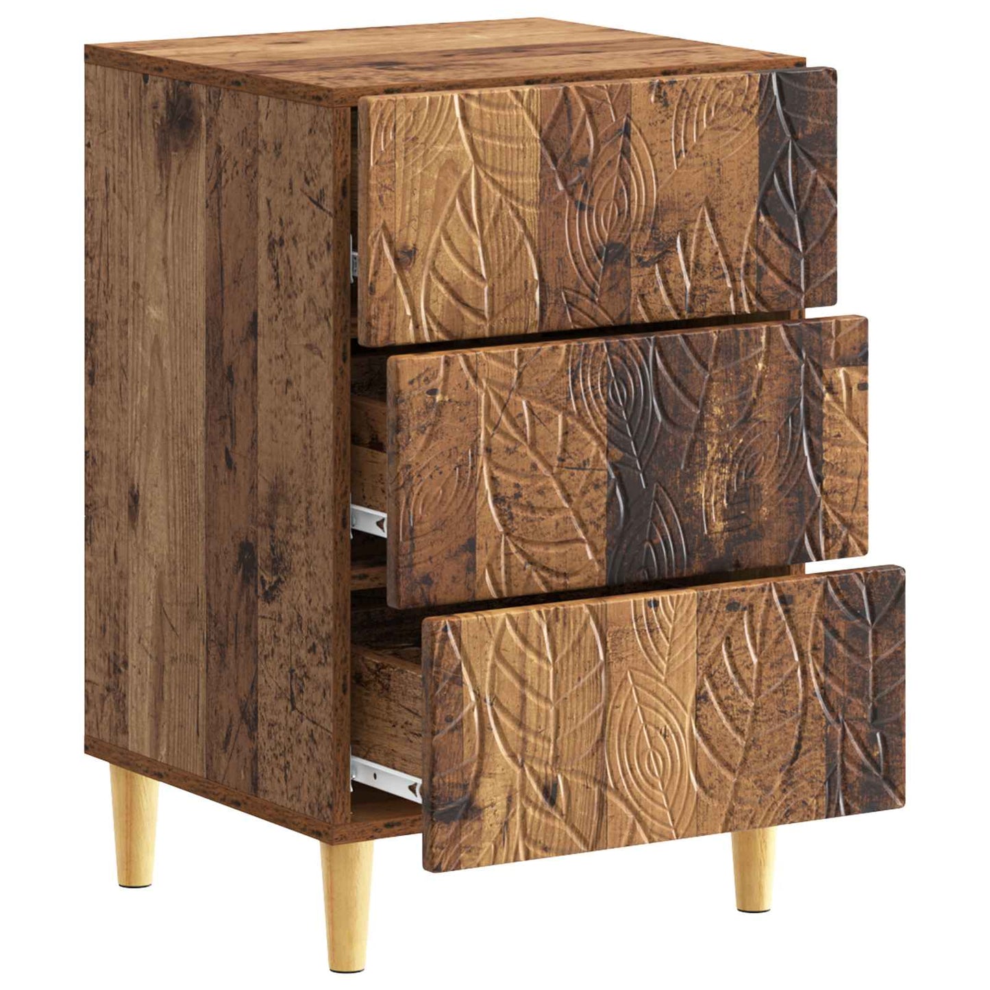 Comodino Legno antico 43 x 39,5 x 66,5 cm Legno ingegnerizzato