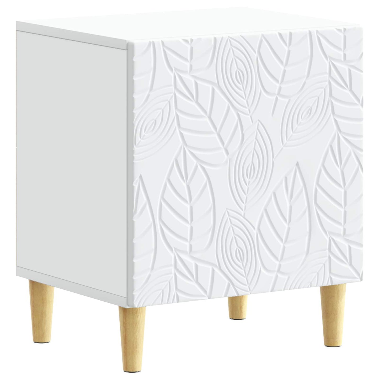 Comodino Bianco 43 x 34,5 x 50 cm Legno ingegnerizzato