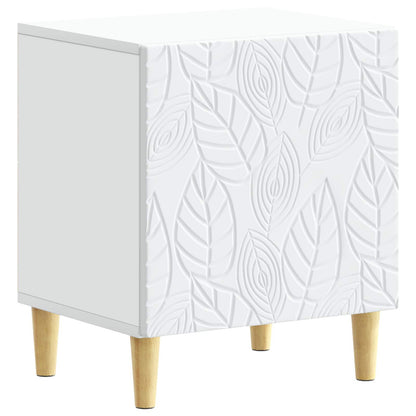 Comodino Bianco 43 x 34,5 x 50 cm Legno ingegnerizzato