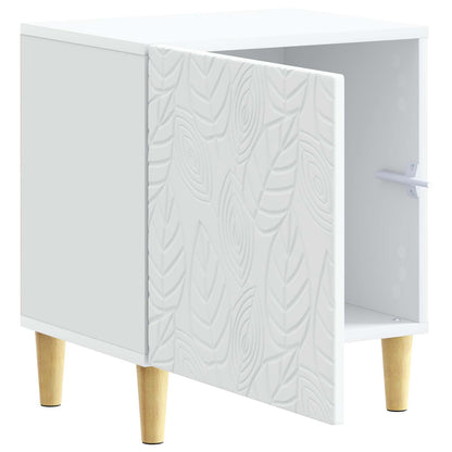 Comodino Bianco 43 x 34,5 x 50 cm Legno ingegnerizzato