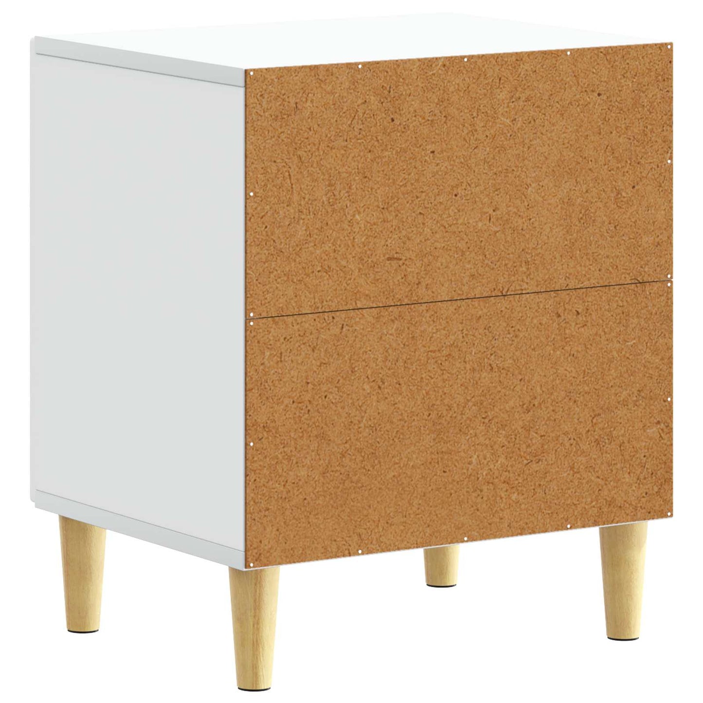 Comodino Bianco 43 x 34,5 x 50 cm Legno ingegnerizzato