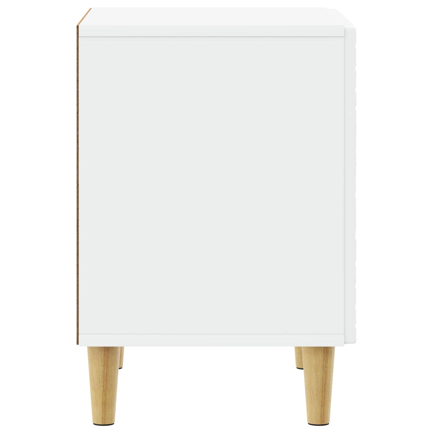 Comodino Bianco 43 x 34,5 x 50 cm Legno ingegnerizzato
