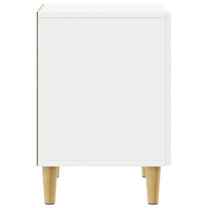 Comodino Bianco 43 x 34,5 x 50 cm Legno ingegnerizzato