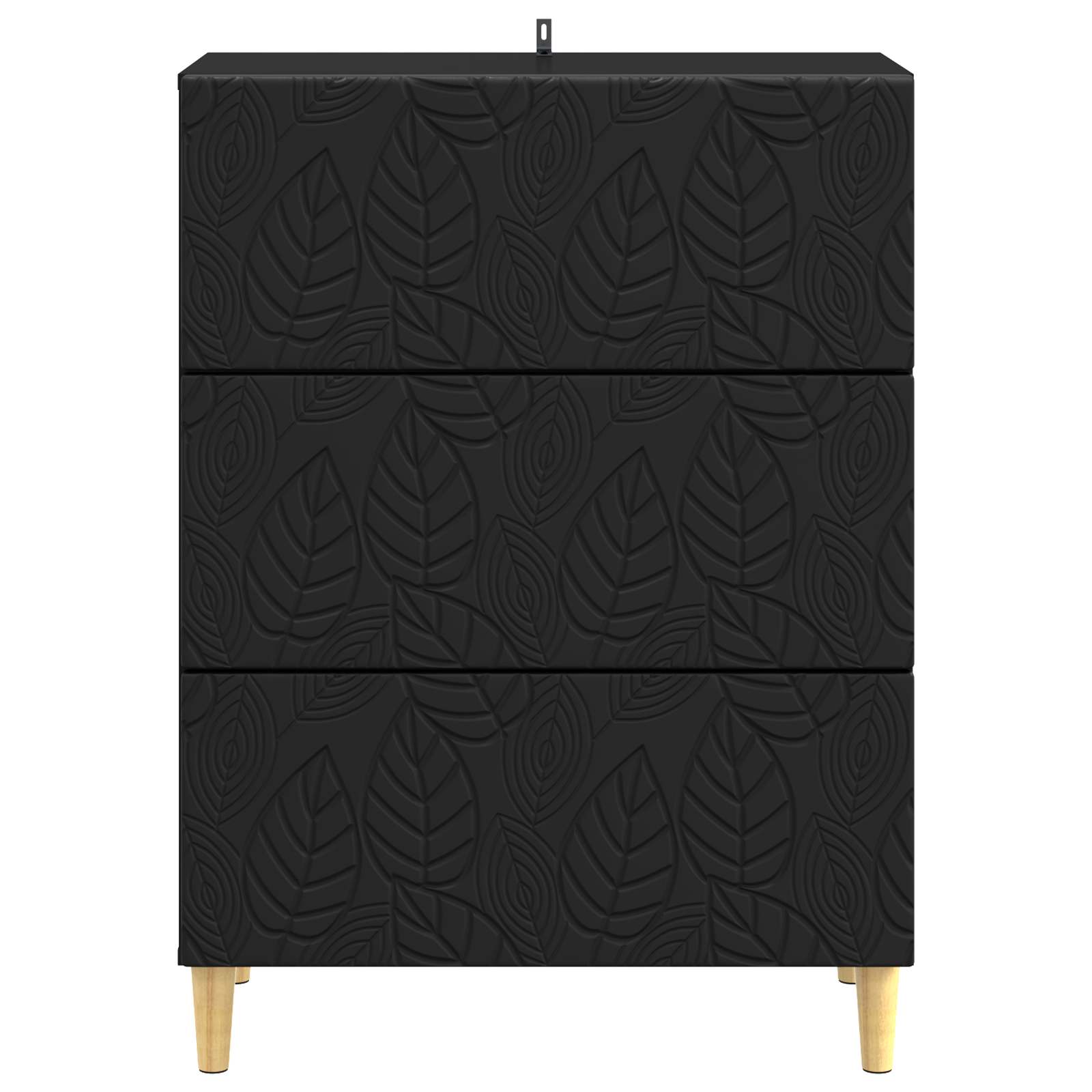 Mobile con Cassetti Nero 66 x 34,5 x 90 cm Legno ingegnerizzato | homemem39