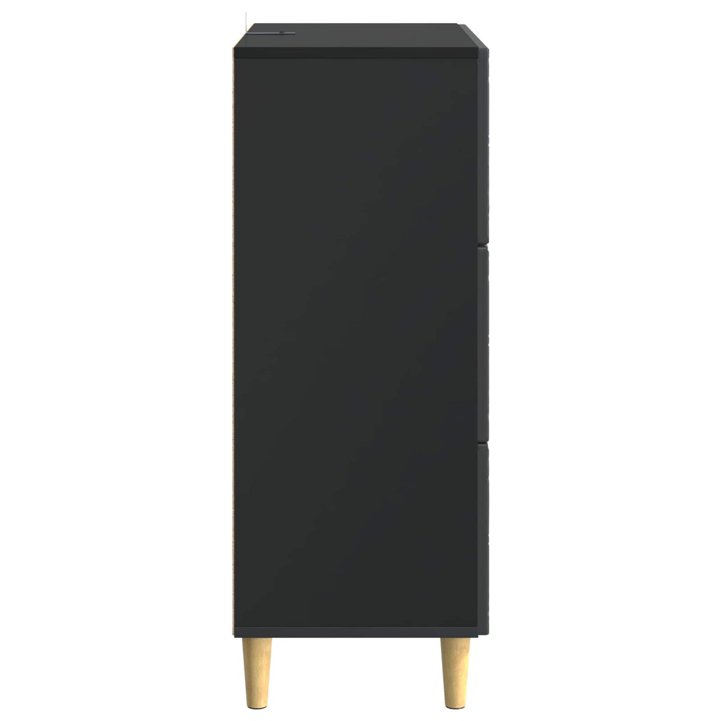 Mobile con Cassetti Nero 66 x 34,5 x 90 cm Legno ingegnerizzato | homemem39