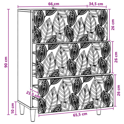 Mobile con Cassetti Rovere Sonoma 66 x 34,5 x 90 cm | homemem39