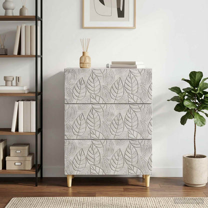 Mobile con Cassetti Grigio Cemento 66 x 34,5 x 90 cm
