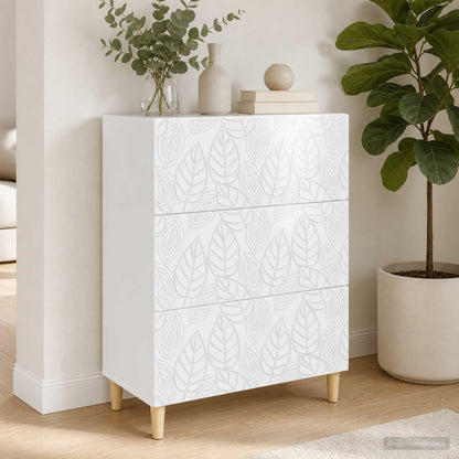 Mobile con Cassetti Bianco Lucido 66 x 34,5 x 90 cm