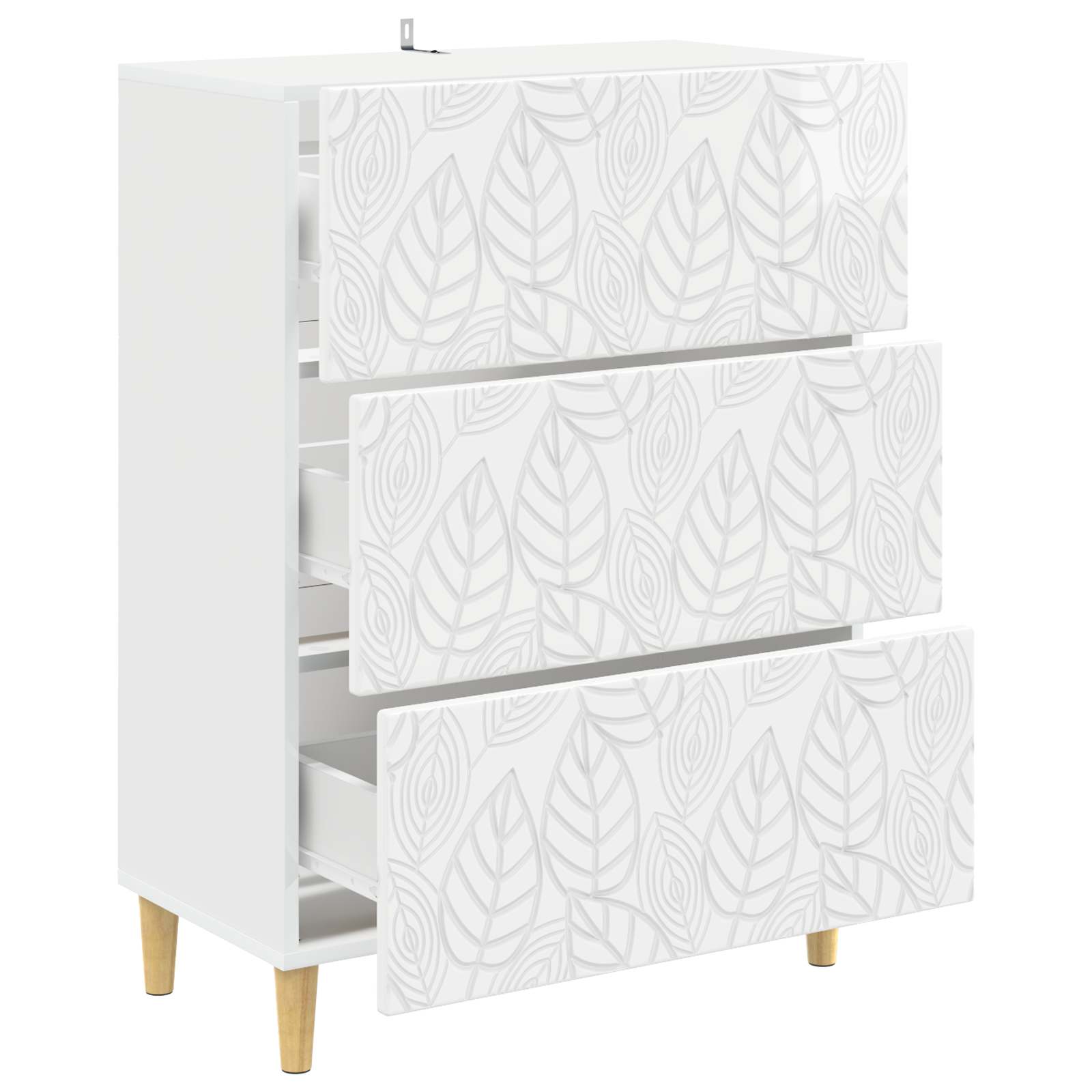 Mobile con Cassetti Bianco Lucido 66 x 34,5 x 90 cm | homemem39