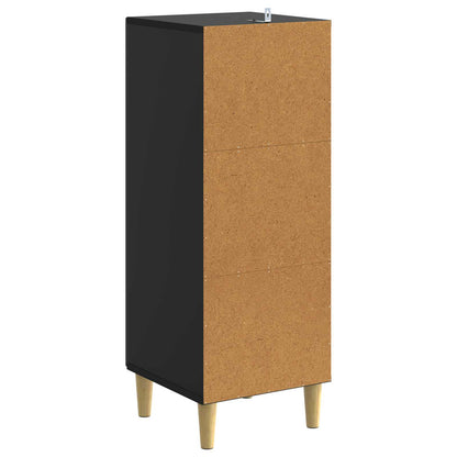 Mobile con Cassetti Nero 33 x 34,5 x 90 cm Legno ingegnerizzato | homemem39