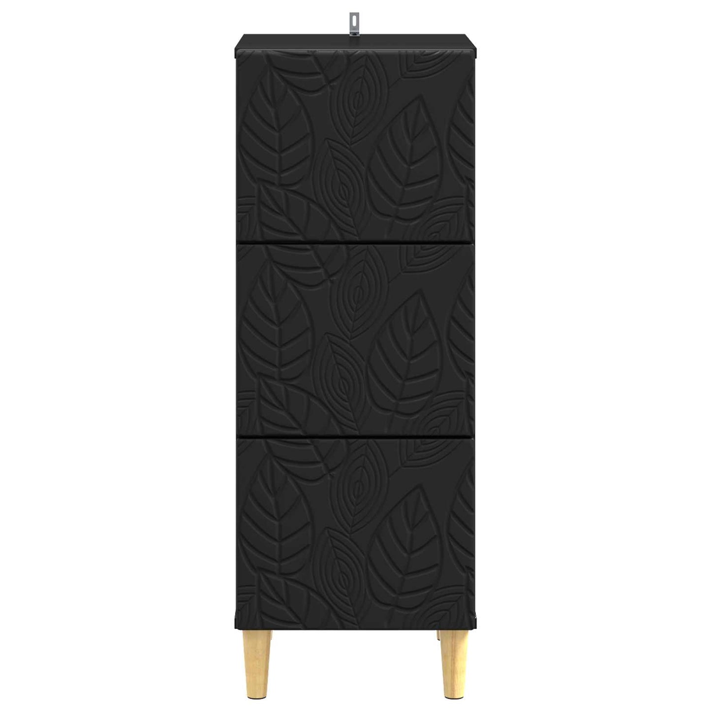 Mobile con Cassetti Nero 33 x 34,5 x 90 cm Legno ingegnerizzato | homemem39