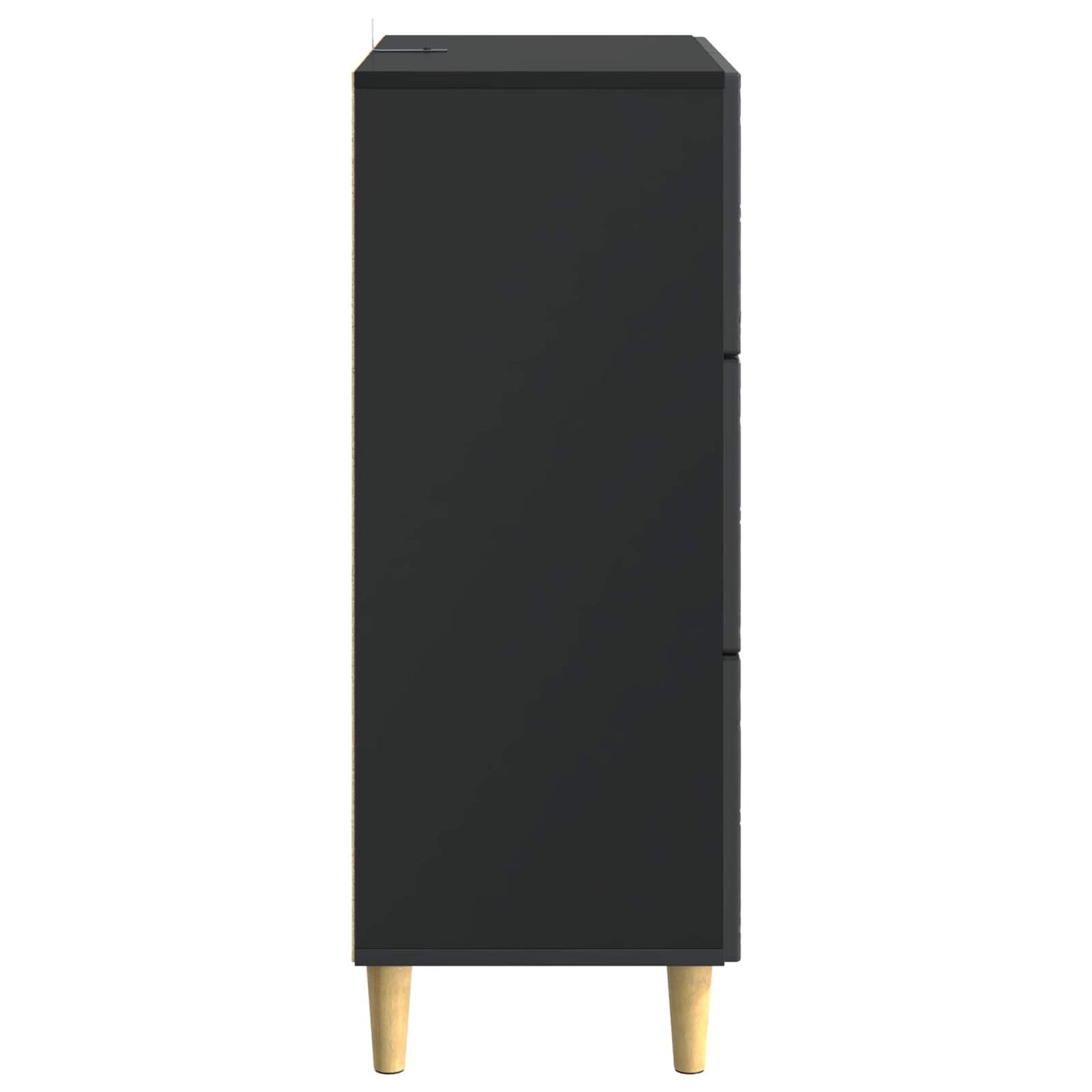 Mobile con Cassetti Nero 33 x 34,5 x 90 cm Legno ingegnerizzato | homemem39