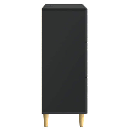 Mobile con Cassetti Nero 33 x 34,5 x 90 cm Legno ingegnerizzato | homemem39