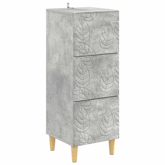 Mobile con Cassetti Grigio Cemento 33 x 34,5 x 90 cm | homemem39