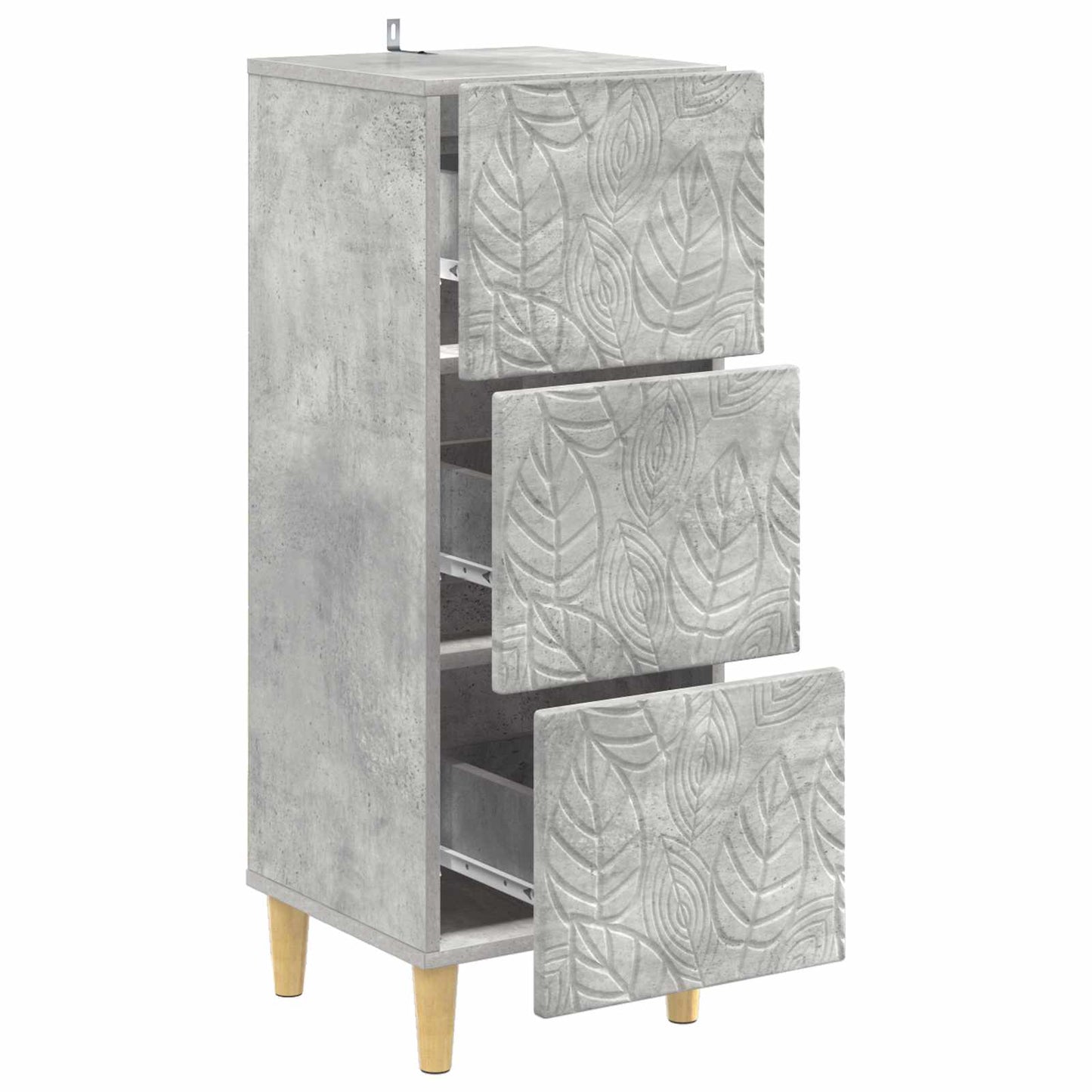 Mobile con Cassetti Grigio Cemento 33 x 34,5 x 90 cm | homemem39