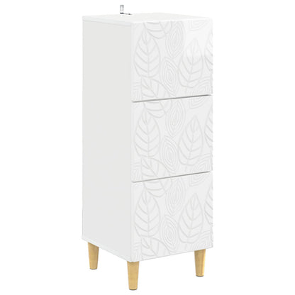 Mobile con Cassetti Bianco Lucido 33 x 34,5 x 90 cm | homemem39