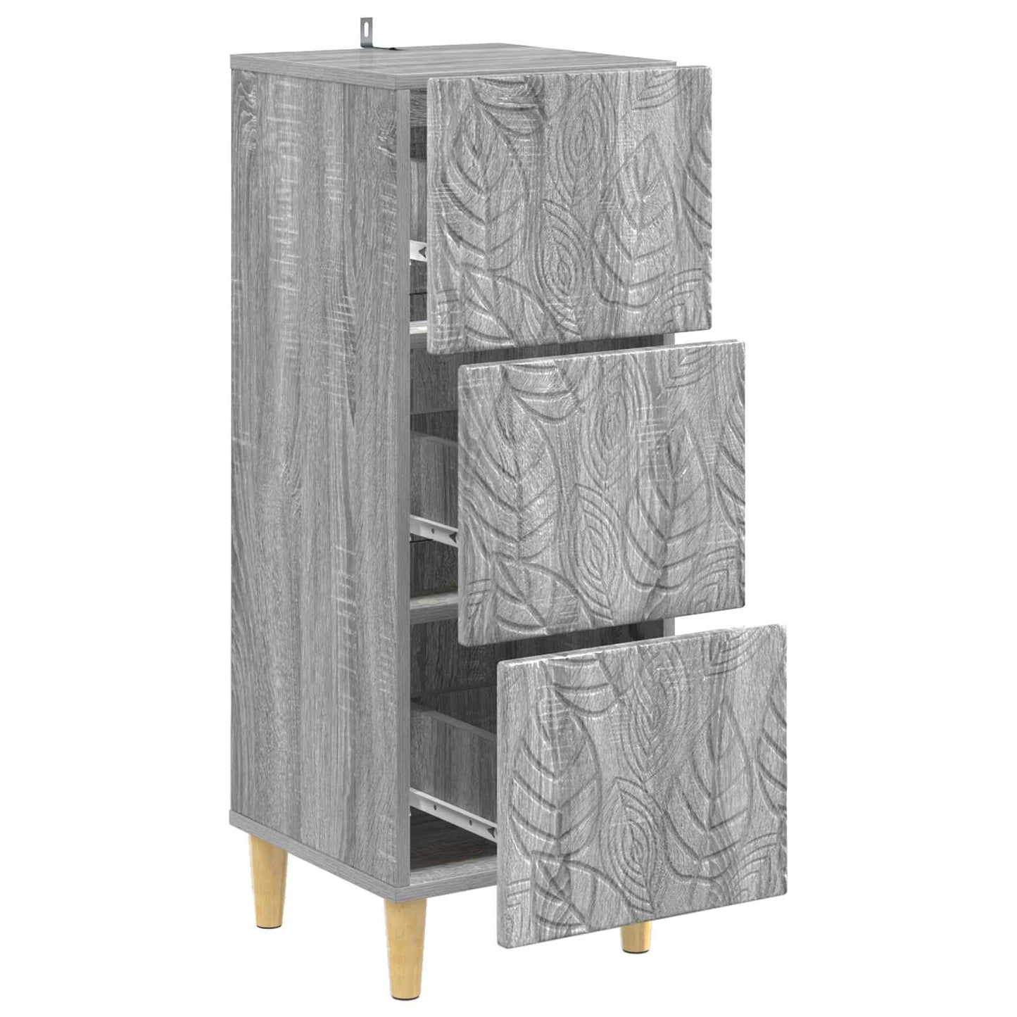 Mobile con Cassetti Sonoma grigio 33 x 34,5 x 90 cm | homemem39