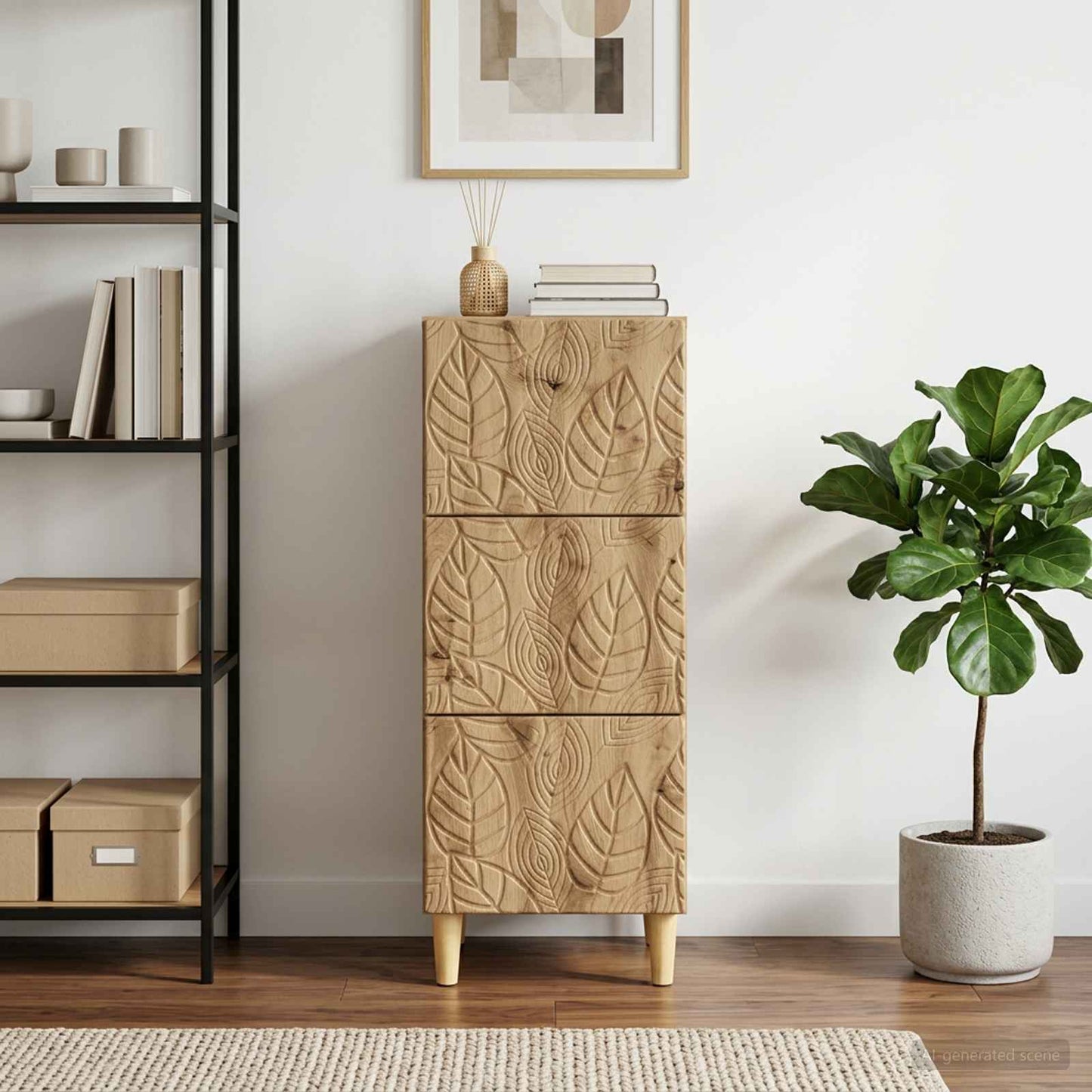 Mobile con Cassetti 33 x 34,5 x 90 cm Legno ingegnerizzato