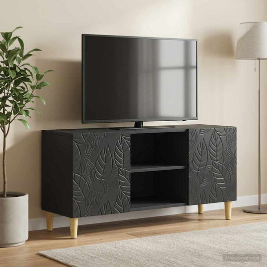 Mobile TV 102 x 34,5 x 50 cm Nero Legno ingegnerizzato | homemem39
