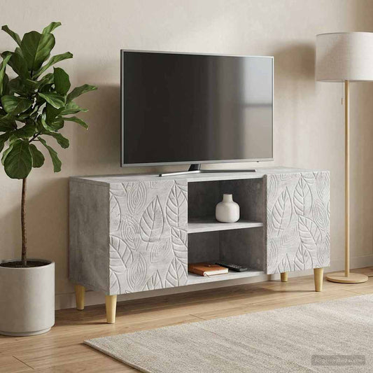 Mobile TV 102 x 34,5 x 50 cm Grigio Cemento | homemem39