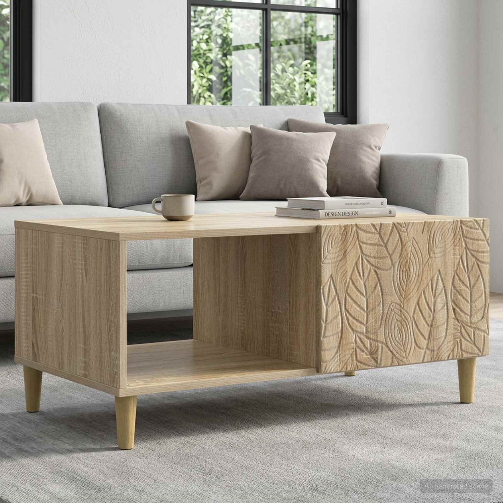 Tavolino da salotto Rovere Sonoma 90 x 50 x 40 cm | homemem39