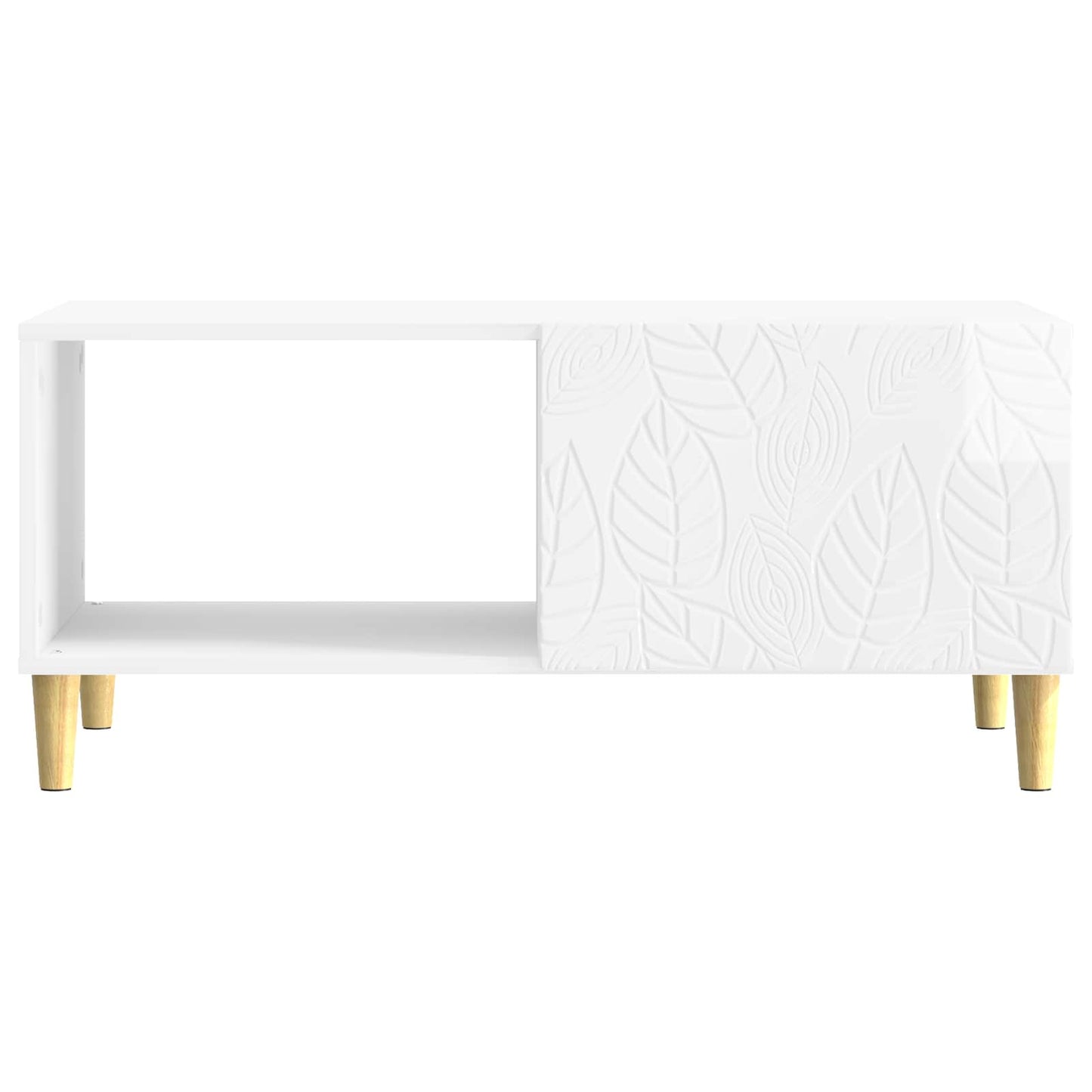 Tavolino da salotto Bianco Lucido 90 x 50 x 40 cm | homemem39