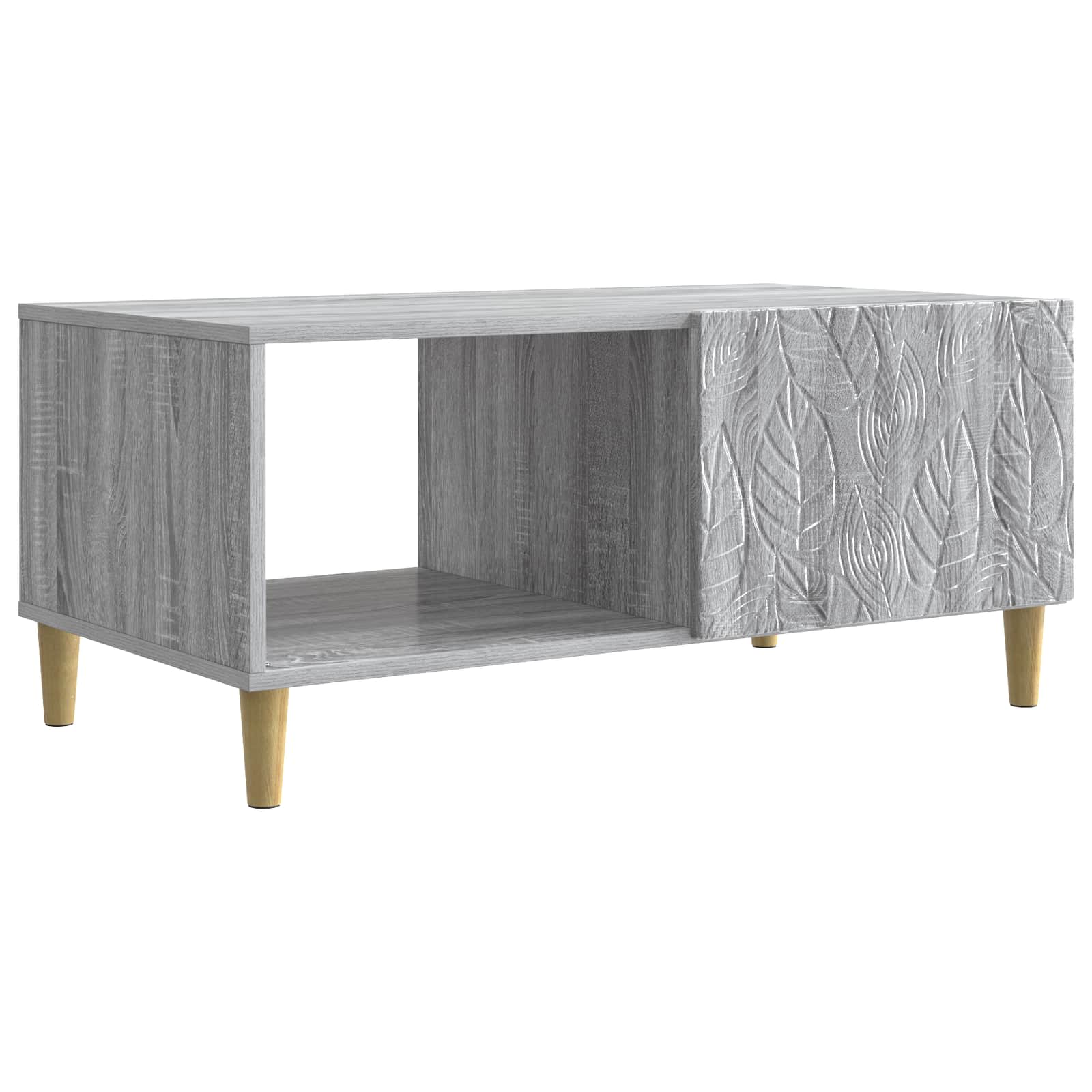 Tavolino da salotto Sonoma grigio 90 x 50 x 40 cm | homemem39