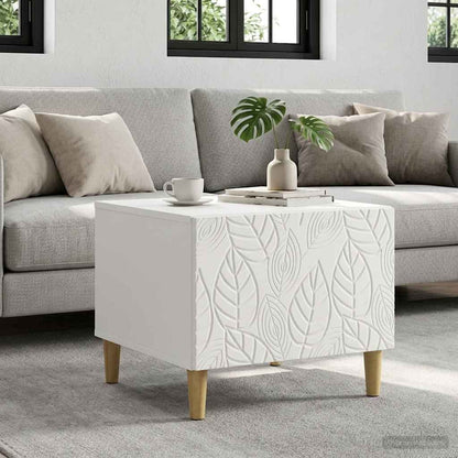 Tavolino da salotto Bianco 50 x 49 x 40 cm Legno ingegnerizzato
