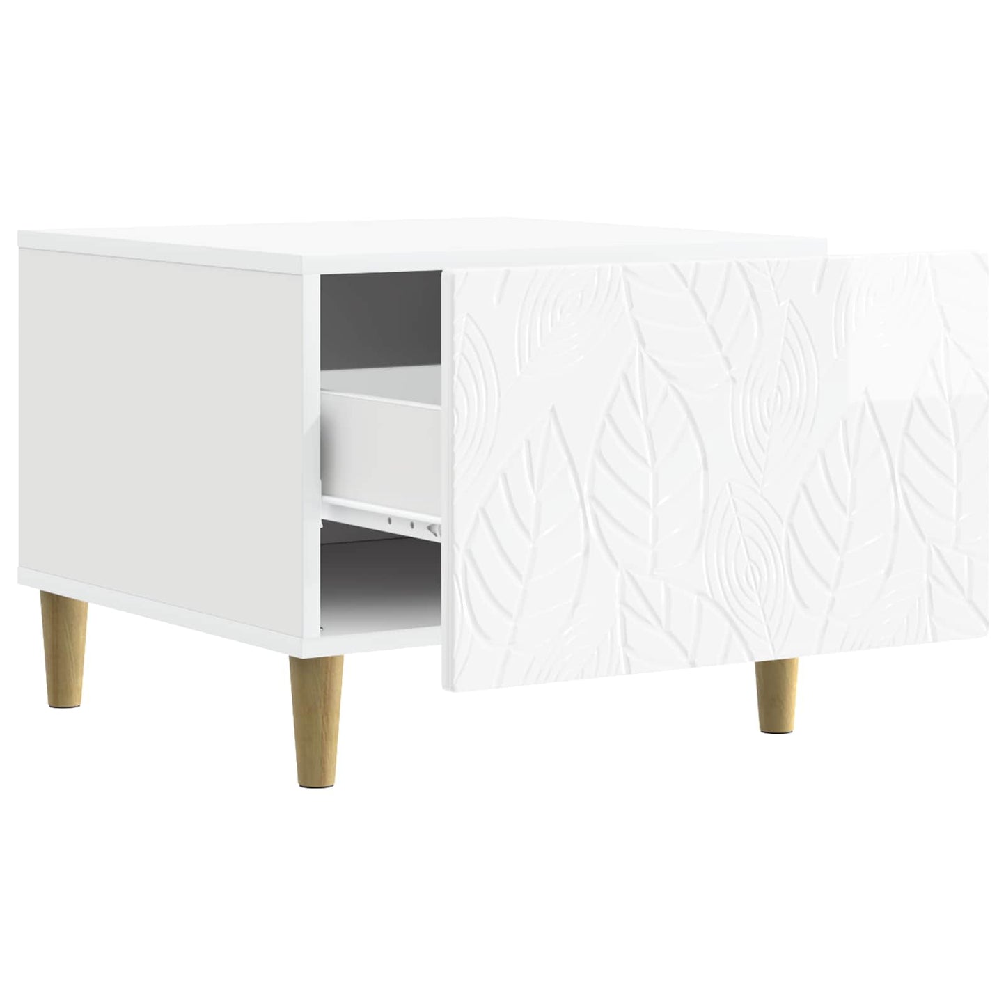 Tavolino da salotto Bianco Lucido 50 x 49 x 40 cm | homemem39