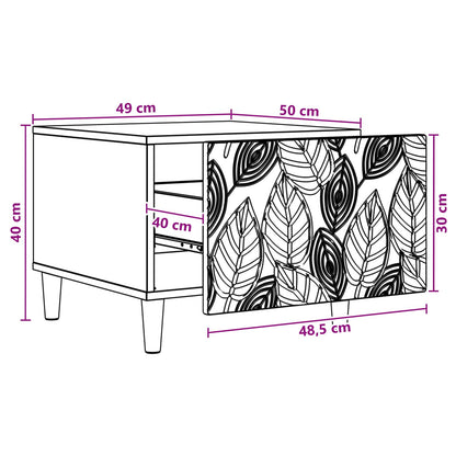 Tavolino da salotto Rovere Artigianale 50 x 49 x 40 cm | homemem39