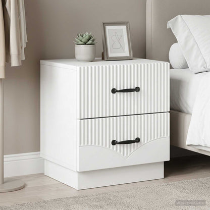 Armadio da Notte 2 pz Bianco 43 x 34,5 x 44,5 cm