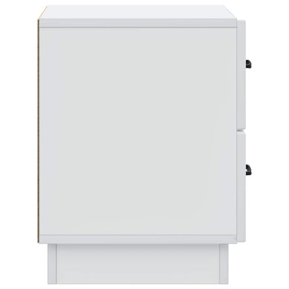 Armadio da Notte con cassetto 2 pcs Bianco 43 x 34,5 x 44,5 cm | homemem39