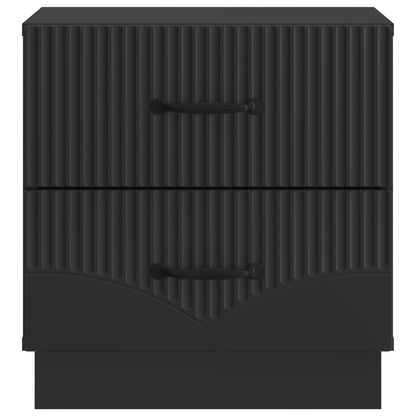 Armadio da Notte Nero 43 x 34,5 x 44,5 cm Legno ingegnerizzato