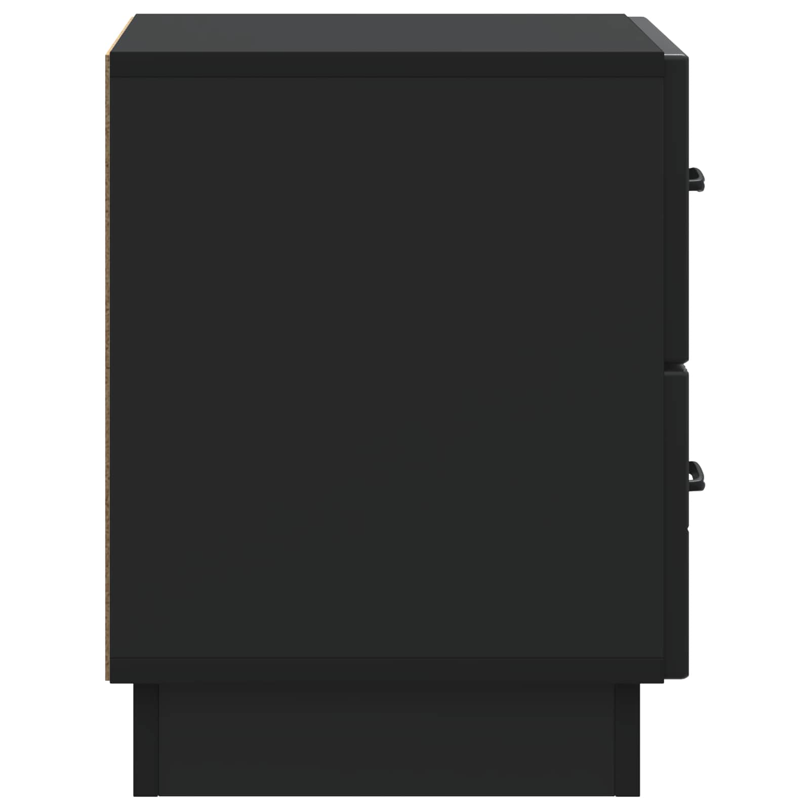Armadio da Notte Nero 43 x 34,5 x 44,5 cm Legno ingegnerizzato | homemem39