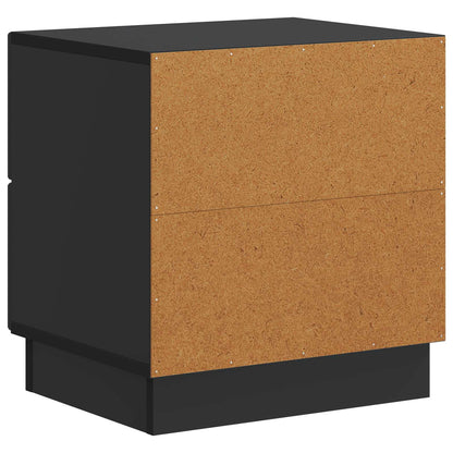 Armadio da Notte con cassetto 2 pcs Nero 43 x 34,5 x 44,5 cm | homemem39