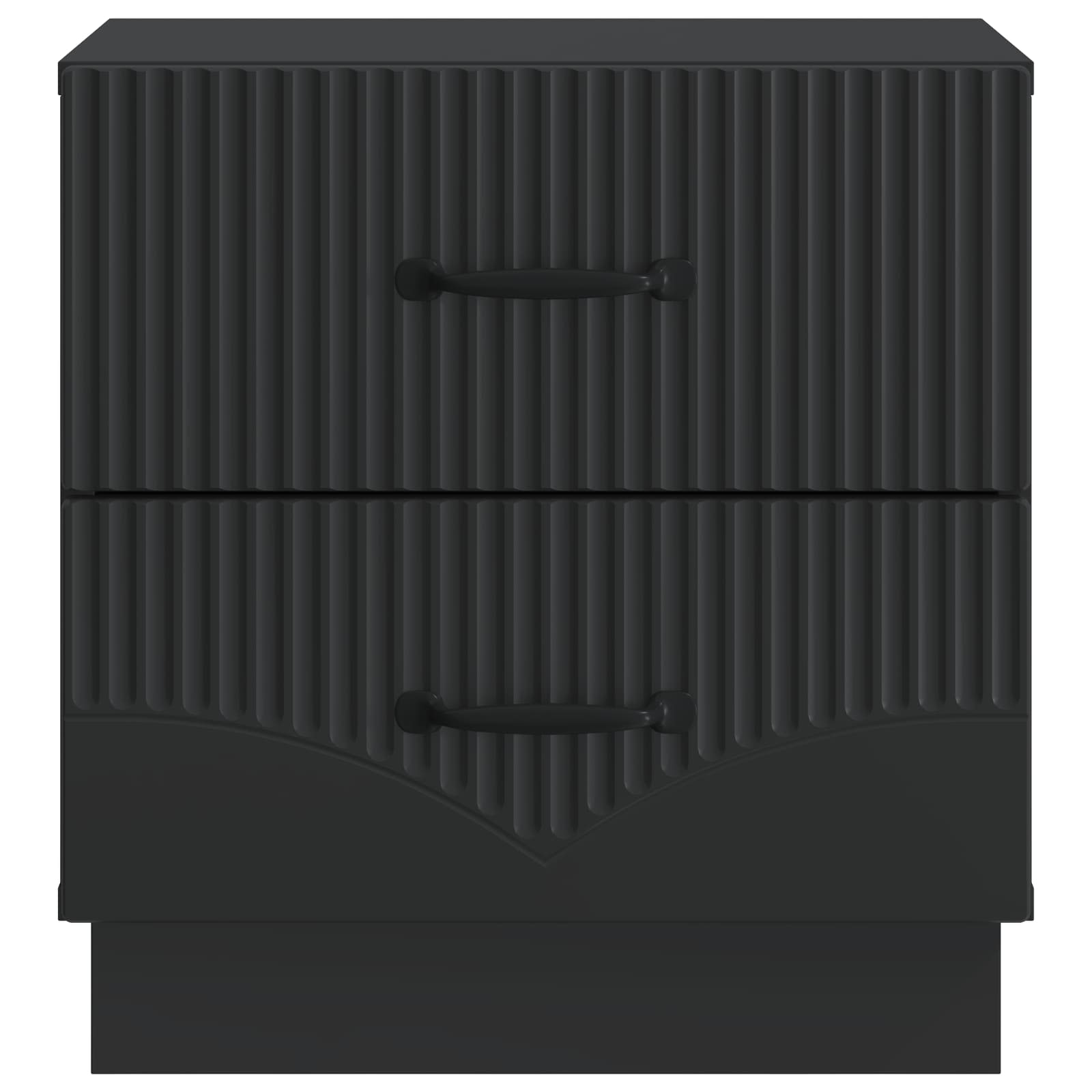 Armadio da Notte con cassetto 2 pcs Nero 43 x 34,5 x 44,5 cm | homemem39