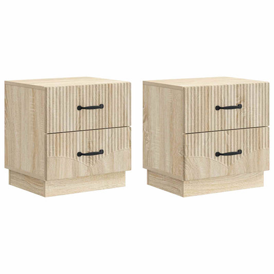 Armadio da Notte 2 pcs Rovere Sonoma 43 x 34,5 x 44,5 cm