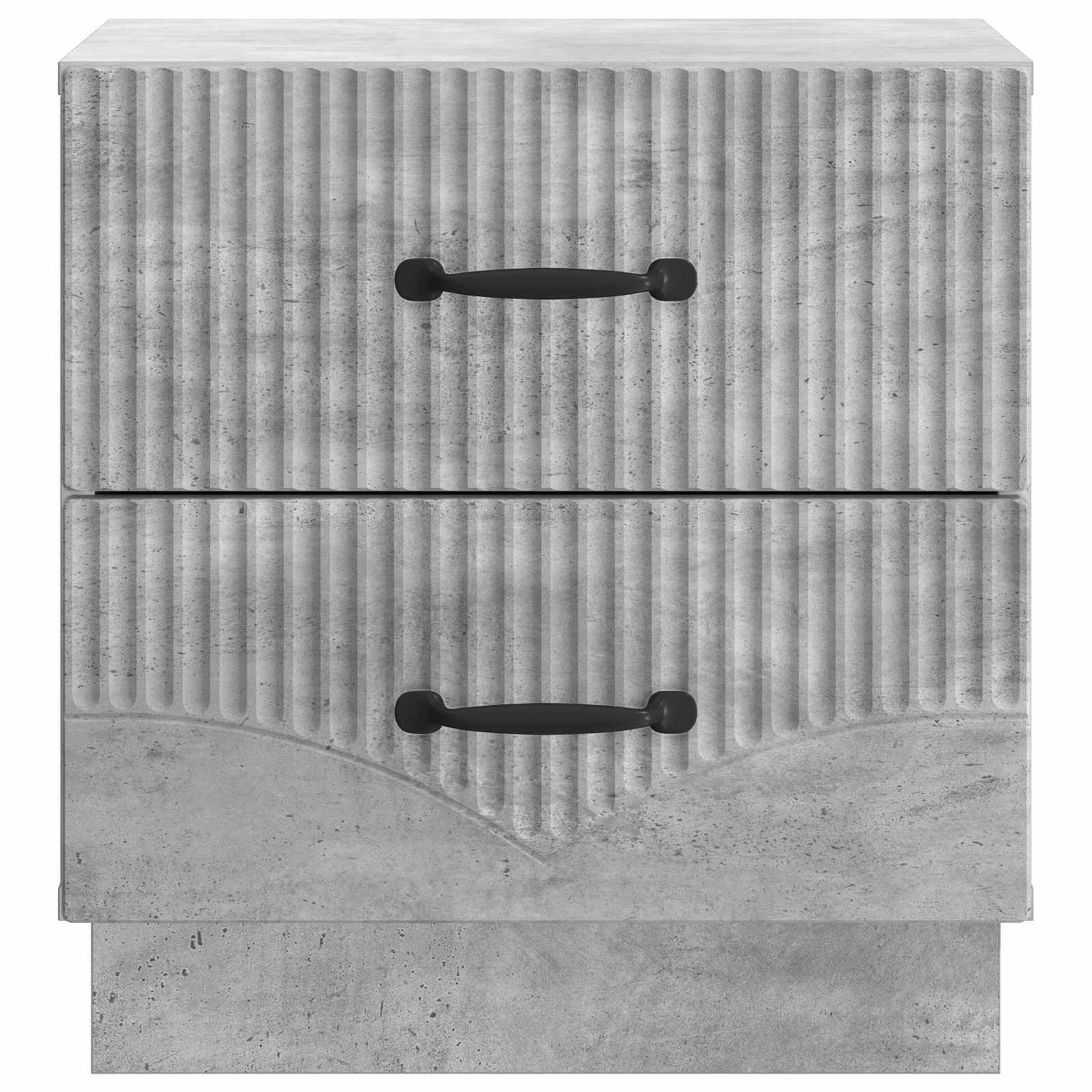 Armadio da Notte Grigio Cemento 43 x 34,5 x 44,5 cm
