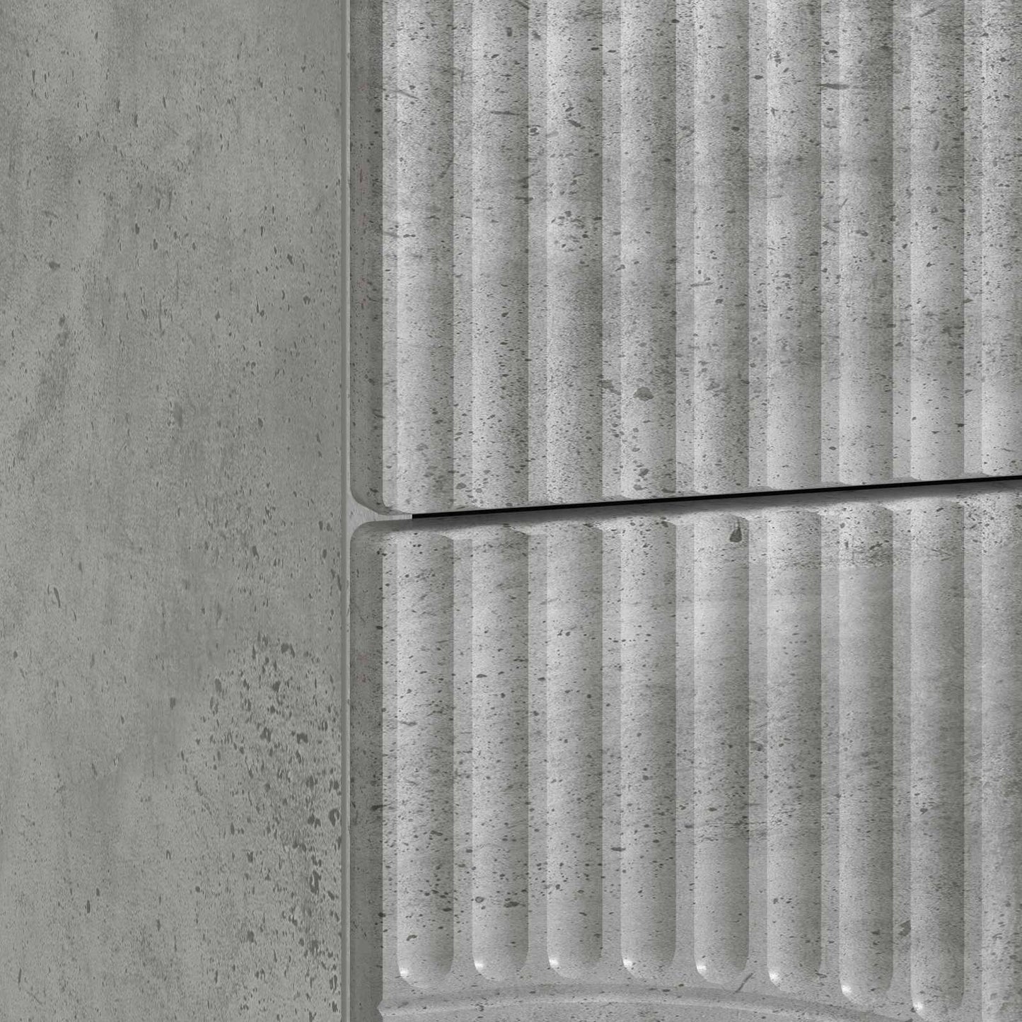 Armadio da Notte 2 pcs Grigio Cemento 43 x 34,5 x 44,5 cm | homemem39