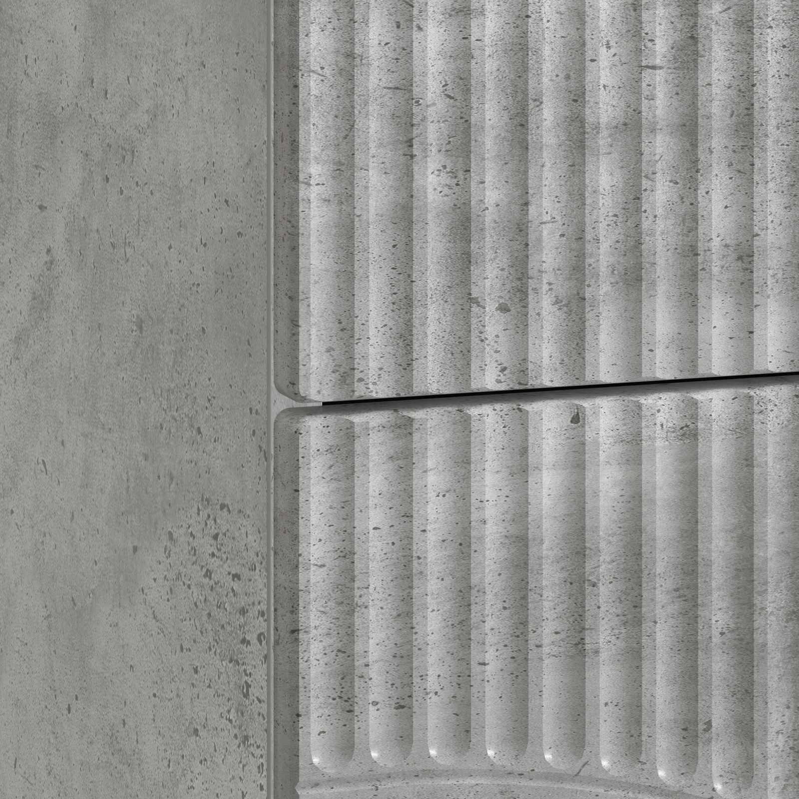 Armadio da Notte 2 pcs Grigio Cemento 43 x 34,5 x 44,5 cm | homemem39