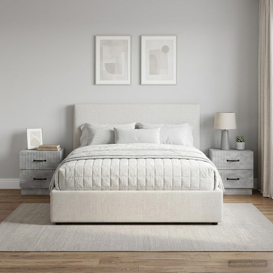 Armadio da Notte 2 pz Grigio Cemento 43 x 34,5 x 44,5 cm