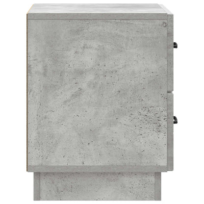 Armadio da Notte 2 pcs Grigio Cemento 43 x 34,5 x 44,5 cm | homemem39