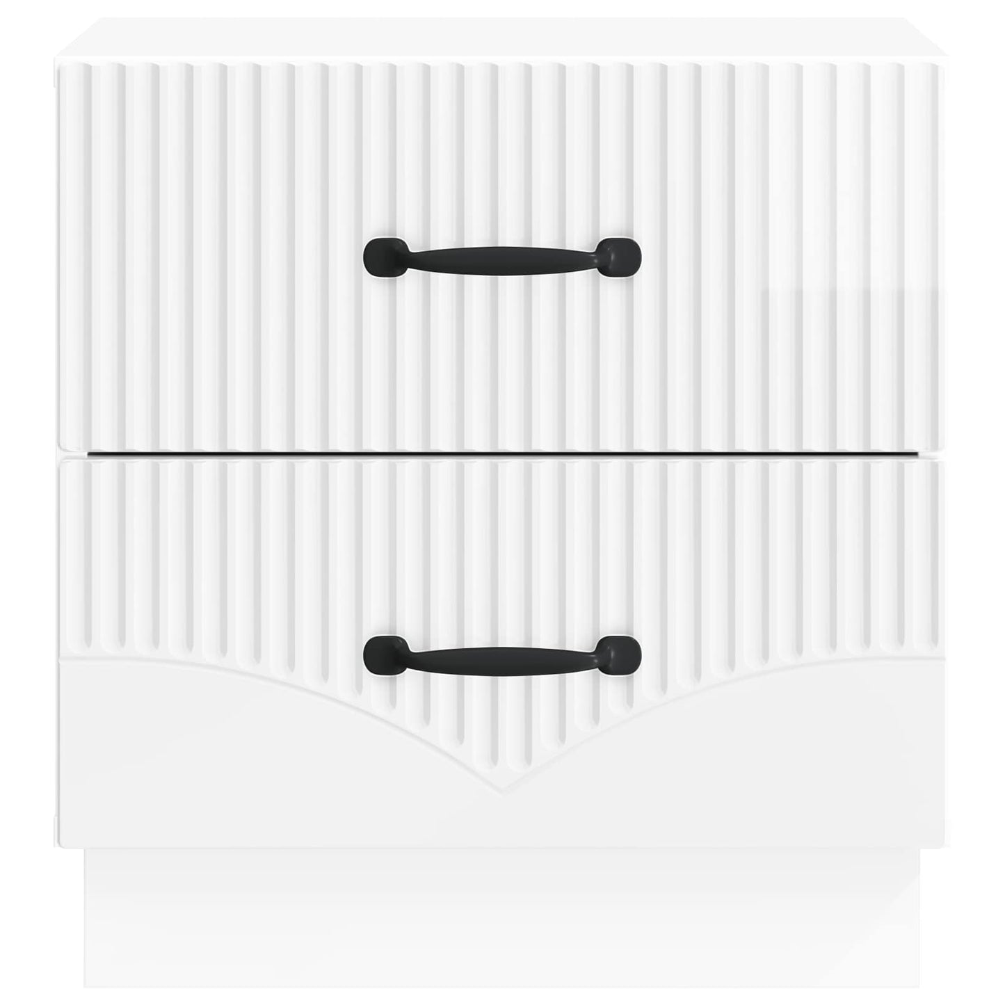 Armadio da Notte con cassetto Bianco Lucido 43 x 34,5 x 44,5 cm | homemem39