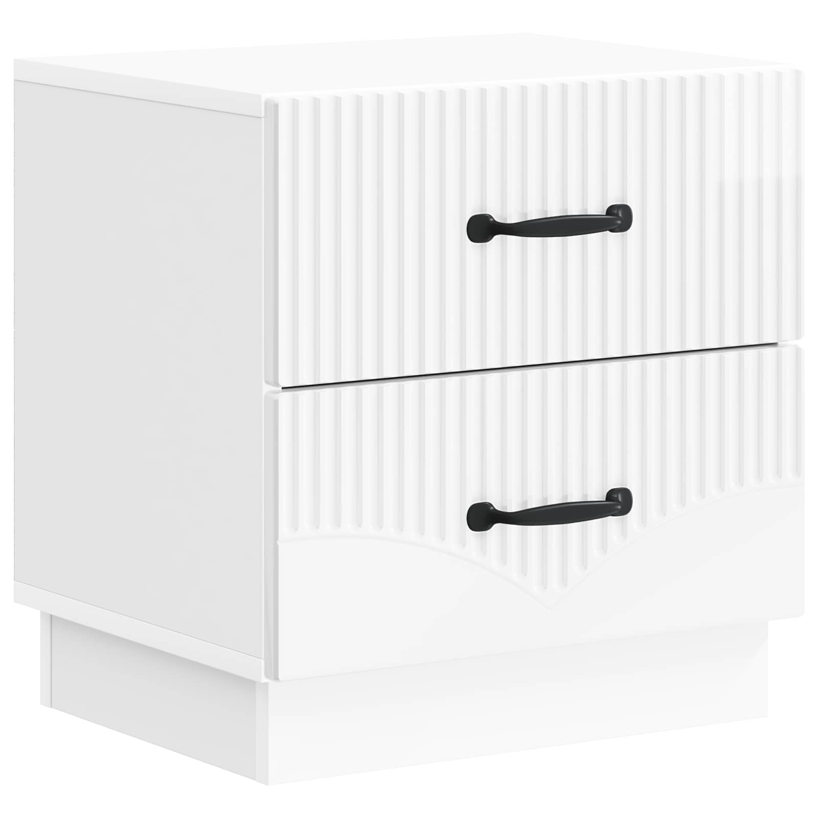 Armadio da Notte 2 pcs Bianco Lucido 43 x 34,5 x 44,5 cm | homemem39