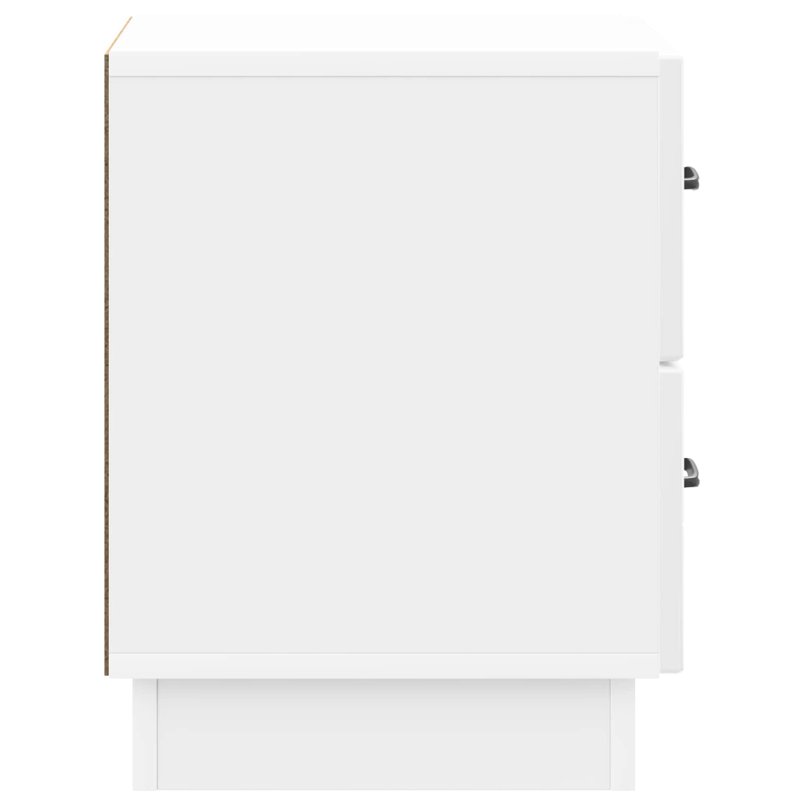 Armadio da Notte 2 pcs Bianco Lucido 43 x 34,5 x 44,5 cm | homemem39