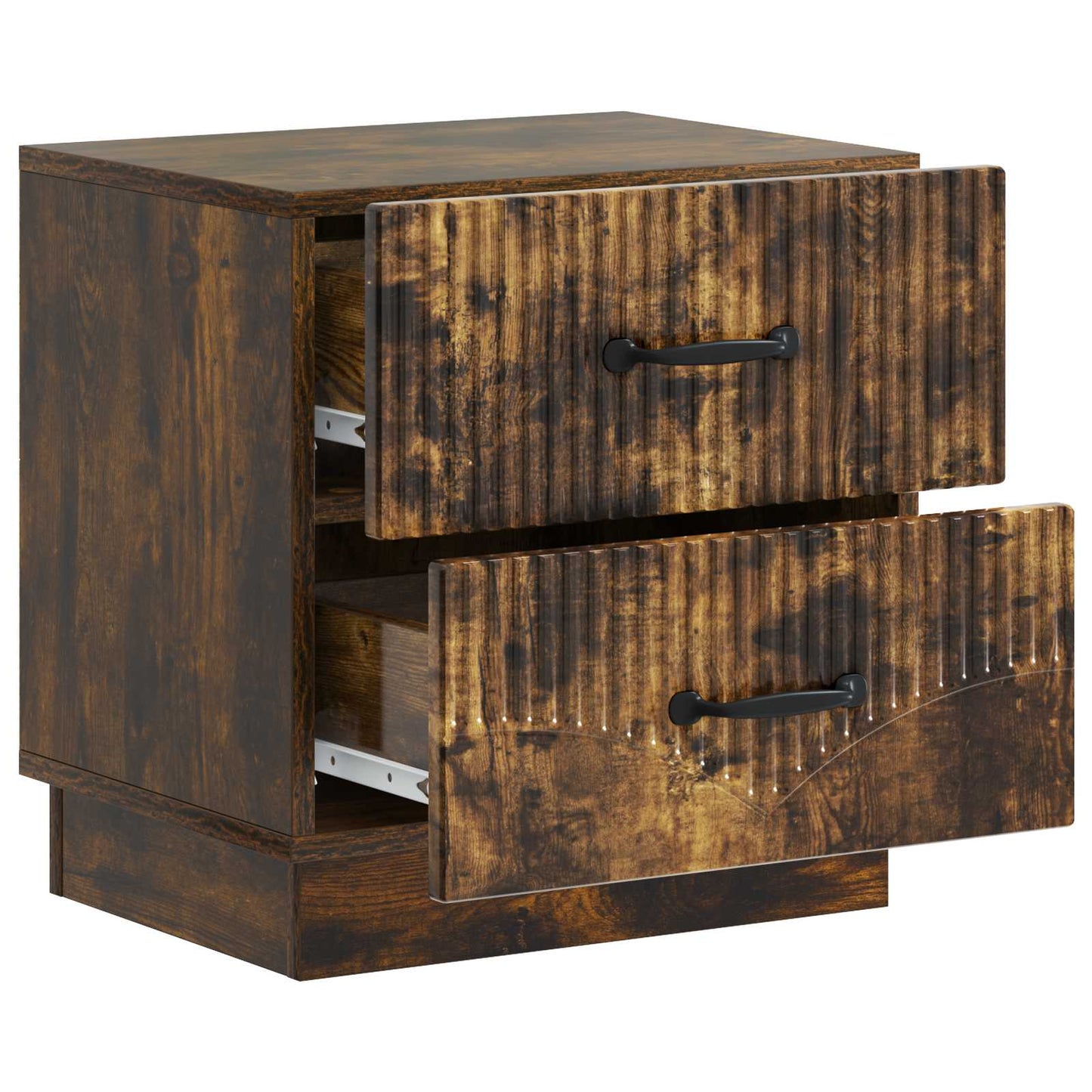 Armadio da Notte con cassetto Rovere Fumo 43 x 34,5 x 44,5 cm | homemem39