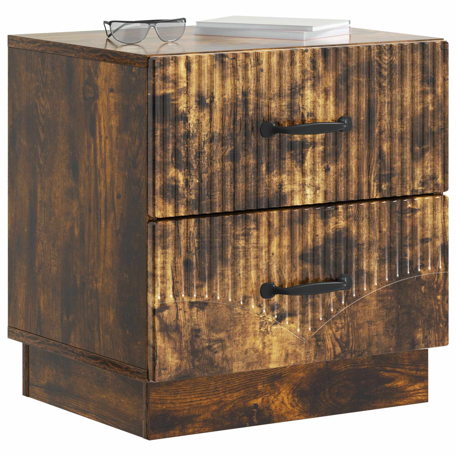 Armadio da Notte con cassetto Rovere Fumo 43 x 34,5 x 44,5 cm | homemem39